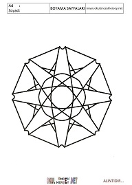 Mandala boyama sayfaları